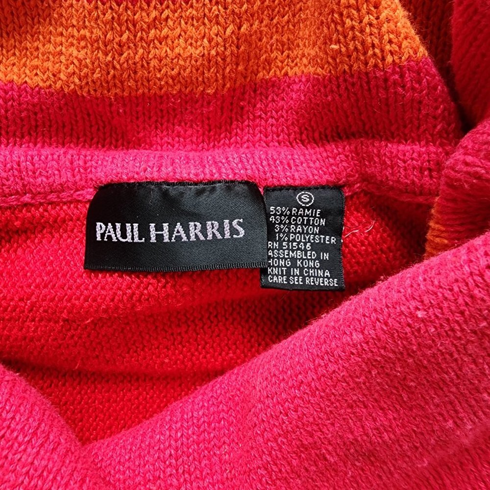 Vintage Paul Harris Cowl Neck Knit Oversized Sweater Size Small - Picture 2 of 3
